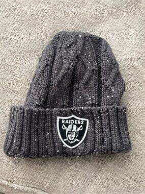 Riders by Lee Dark Gray Sequin Knit Raiders Beanie for Kids